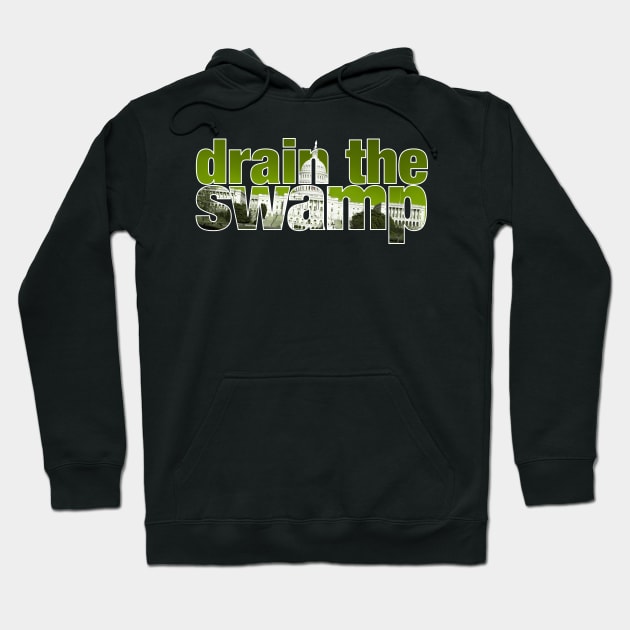 Drain the Swamp - End Government Corruption Hoodie by ViktorCraft